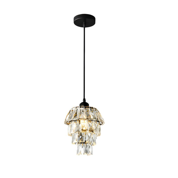 [Öppen Låda] Mini Kristall Hängande Lampa Modern Metall Taklampa