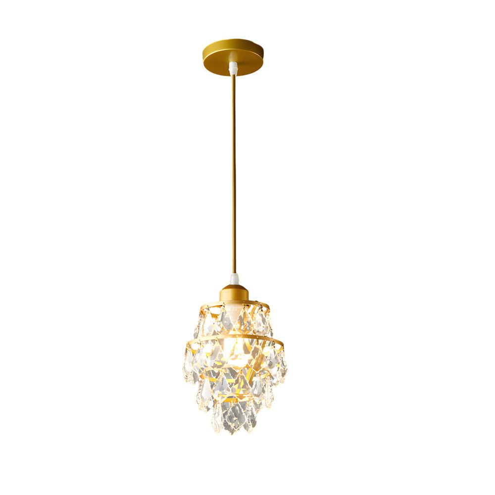 [Öppen Låda] Mini Kristall Hängande Lampa Modern Metall Taklampa