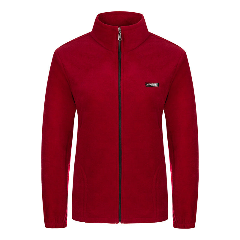 Unisex lätt microfleece jacka med hel dragkedja och ståkrage