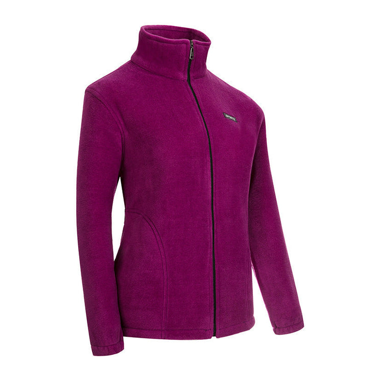 Unisex lätt microfleece jacka med hel dragkedja och ståkrage