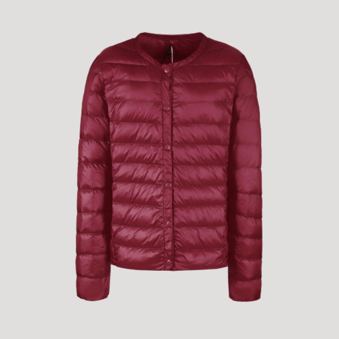| Dam lätt quiltad jacka – pufferjacka