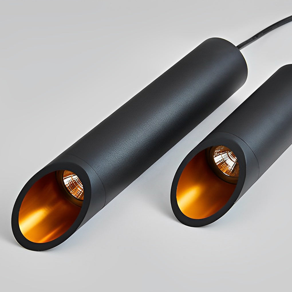 [Öppen Låda] Lång Cylindrisk Sned LED Minimalistisk Nordisk Kandelaber Hängande Lampor