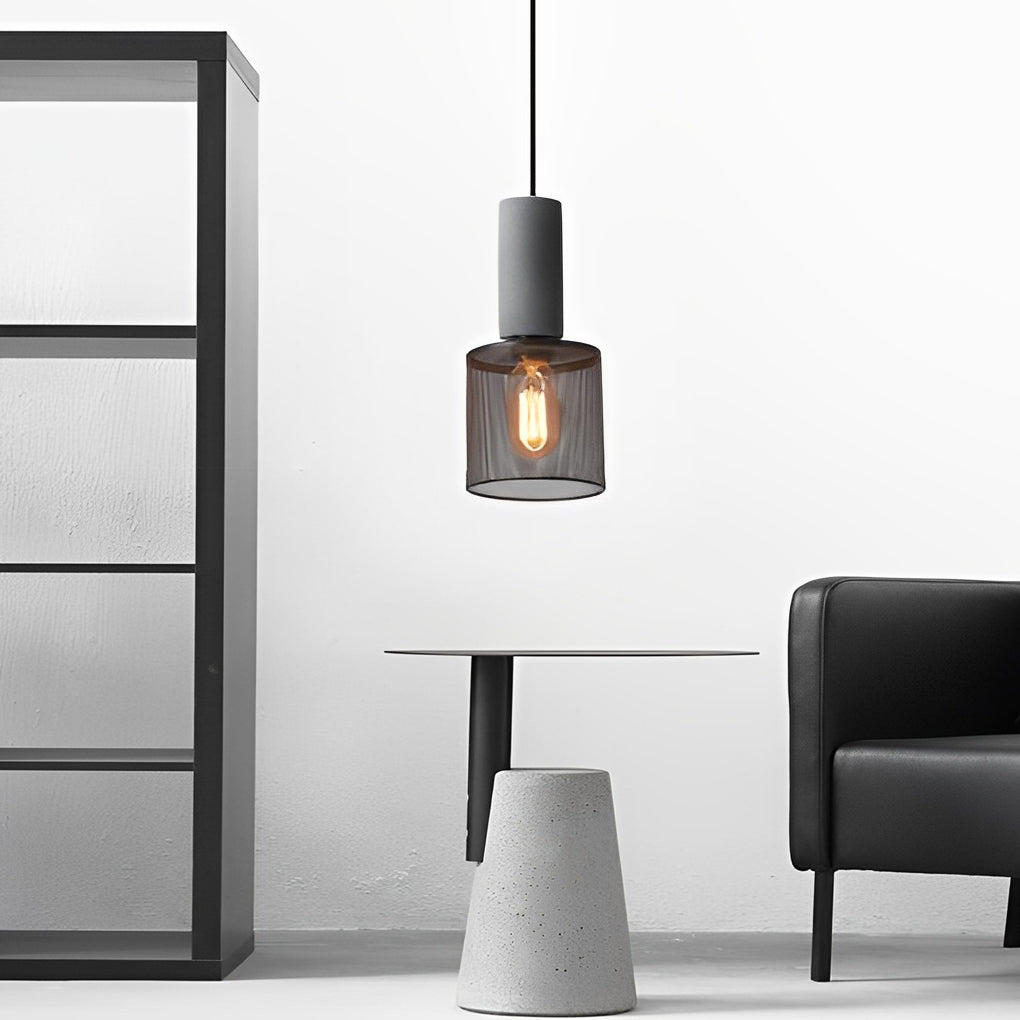 [Open-Box] Kreativa Metallnätade Svarta Industriella Stil Pendellampor Kandelaber