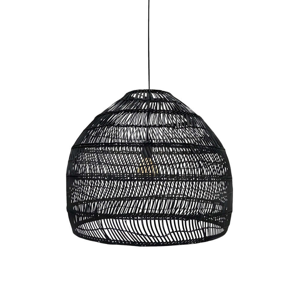 [Open-Box]15.7-/19.7-Inch W Rattan Woven Dome Pendant Light