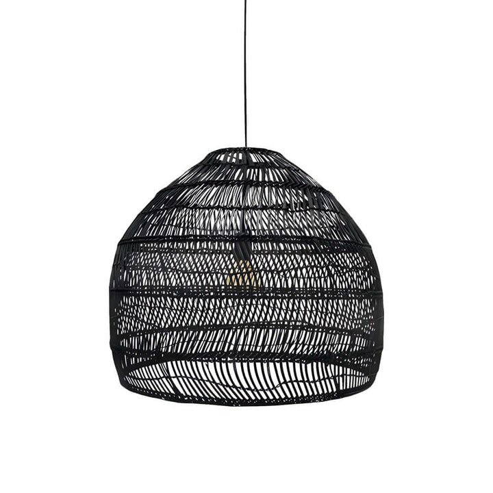 [Open-Box]15.7-/19.7-Inch W Rattan Woven Dome Pendant Light