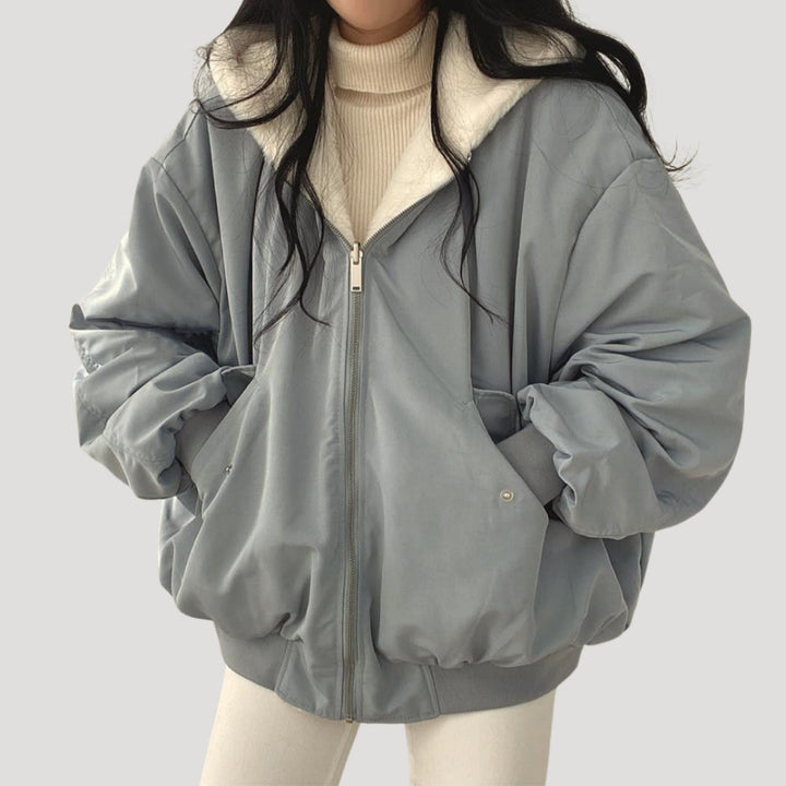 | Dam Sherpa Fleece vinter Teddy Kappa