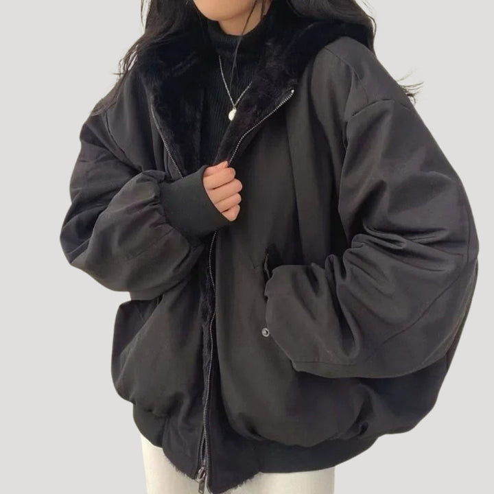 | Dam vinter Kappa vadderad pufferjacka värm Outerwear