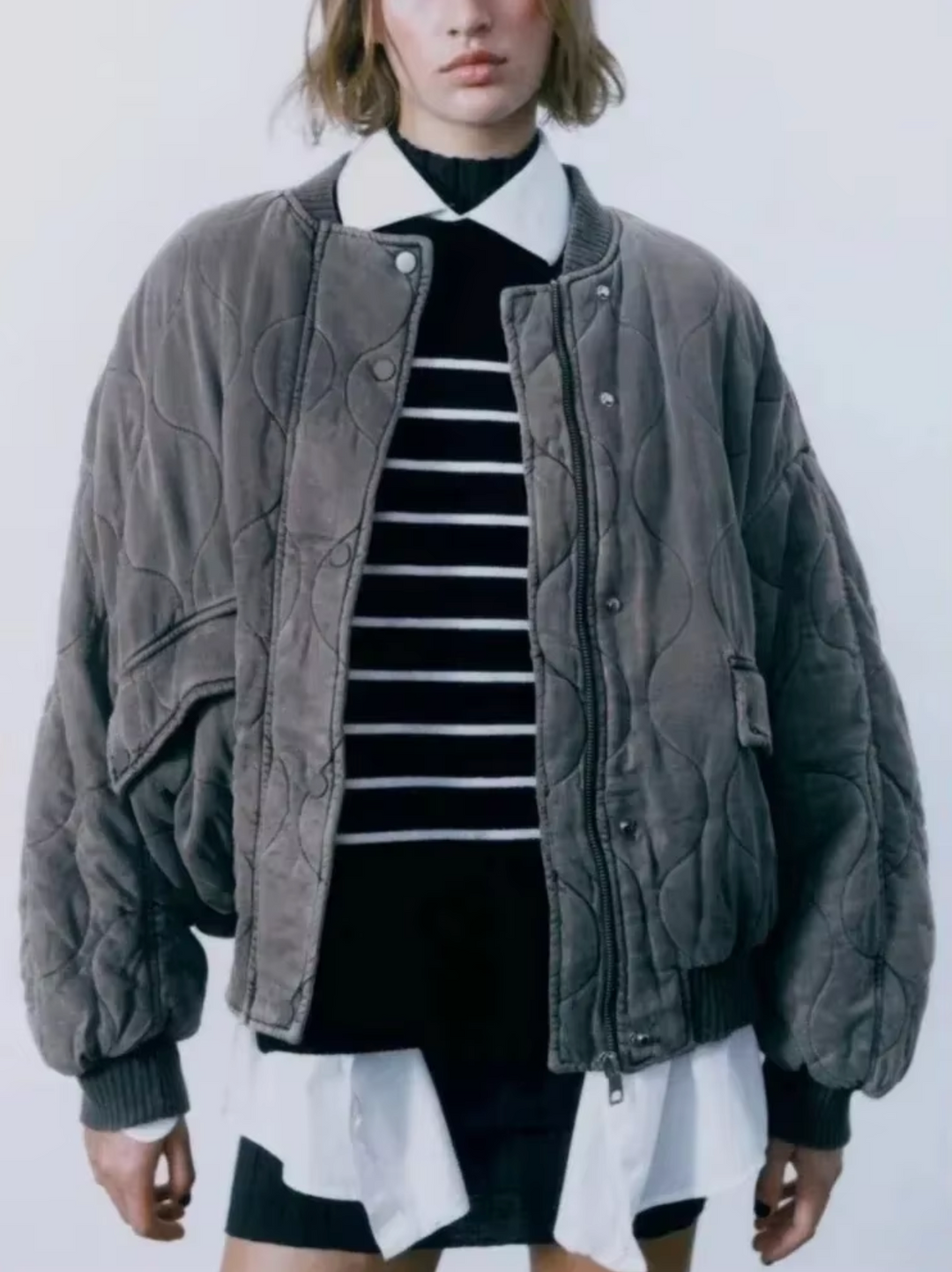 | Bomull västs med round neck