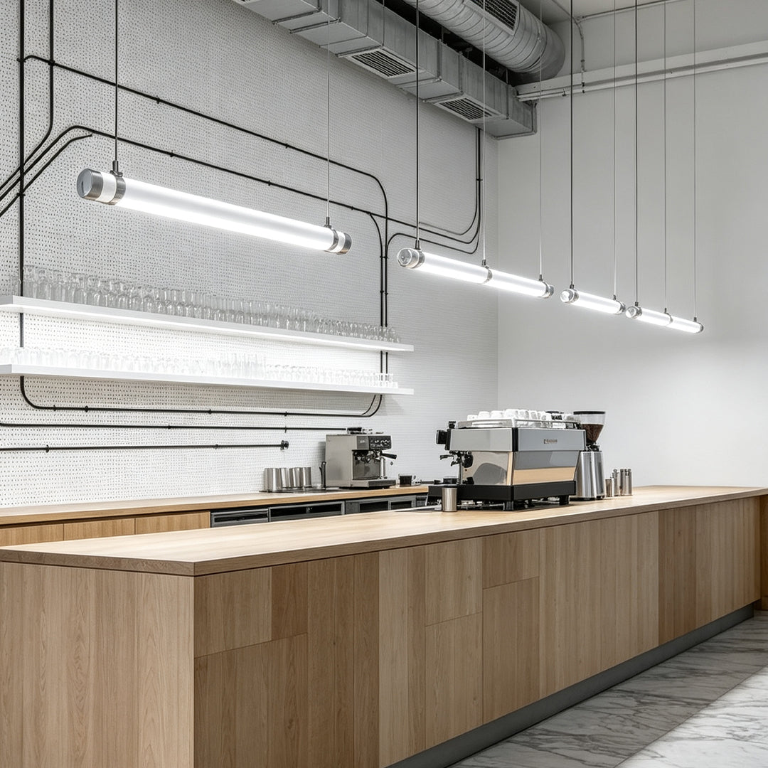 Rund Linjär Pendellampa LED Metall Integrerat Ram Taklampa
