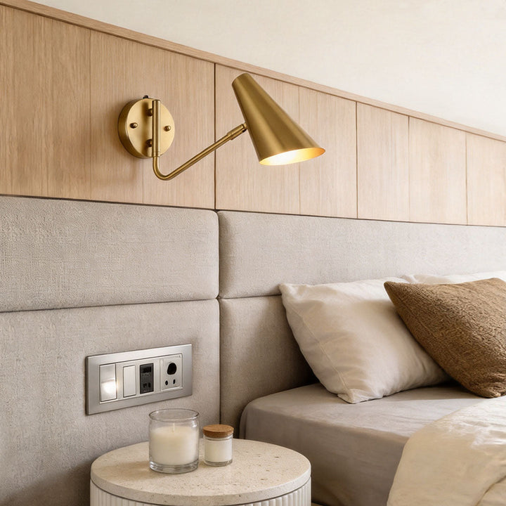 Justerbar Swing Arm Sconce Nordisk Minimalist Vägglampa