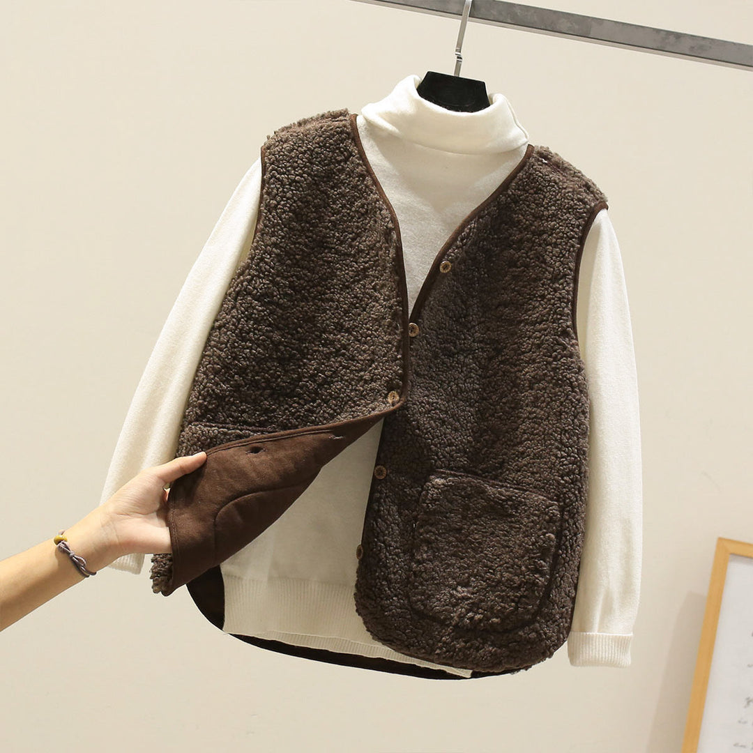 Klassisk Lambswool Väst