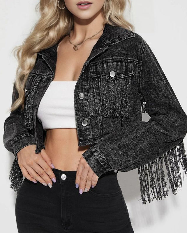 Ripped Denim Jacka