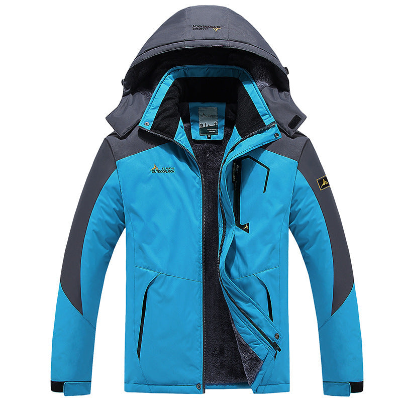 Herr flerafunktionell softshell utomhusjacka med fleecefoder och avtagbar huva
