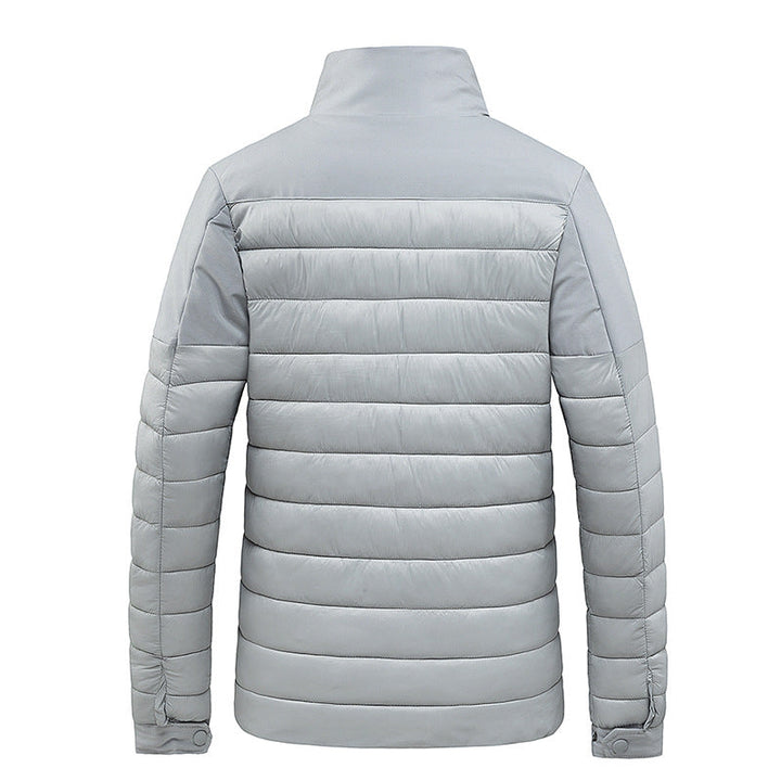Herr Lätt Termisk Quiltad Jacka med Softshell Yttre Material