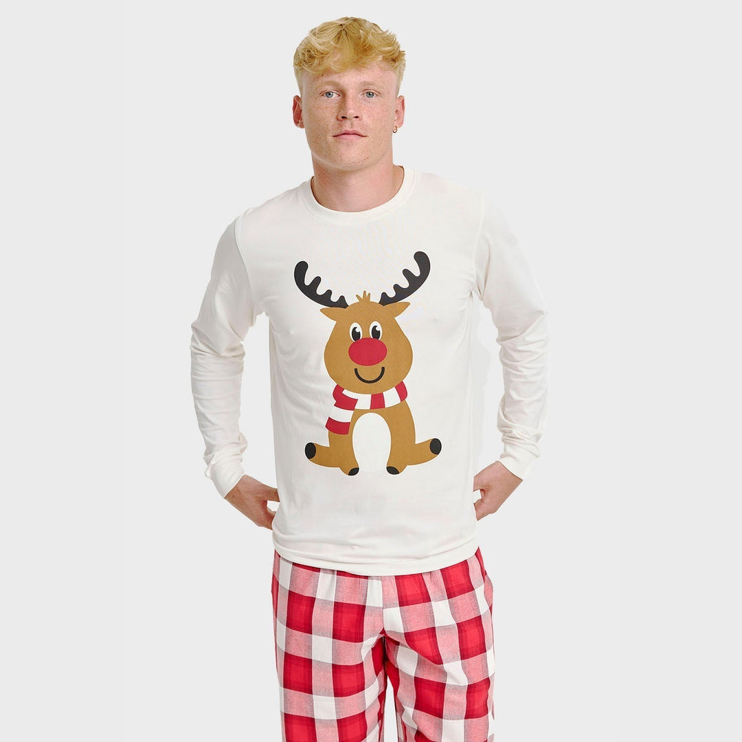 Reindeer Pajama Top Herr