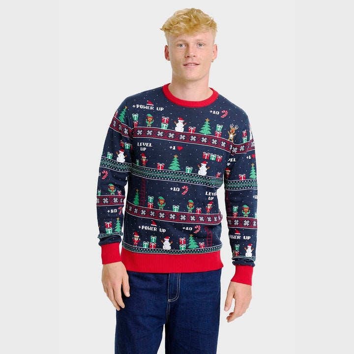 Vintage Gaming Christmas Tröja Herr