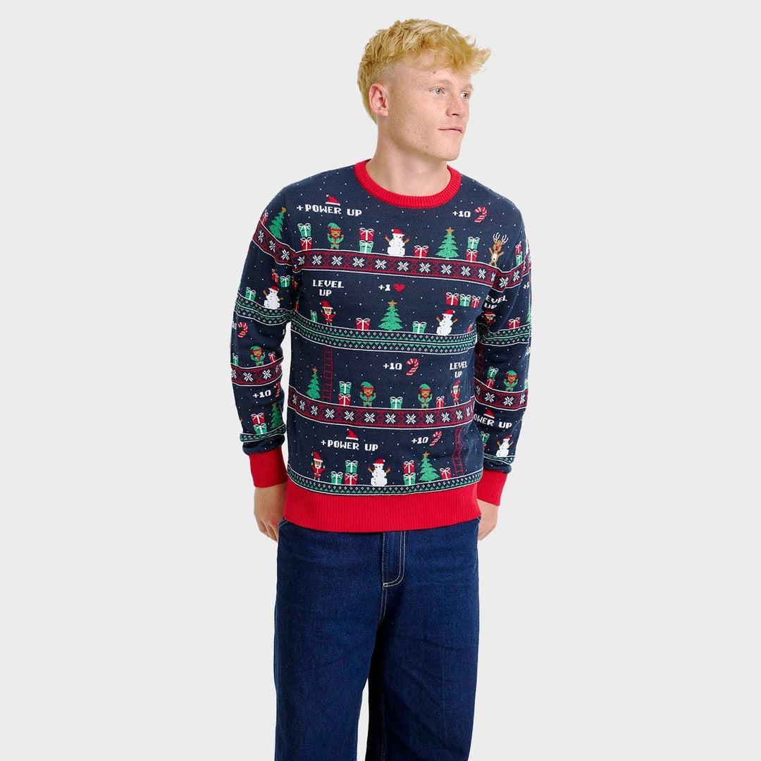 Vintage Gaming Christmas Tröja Herr