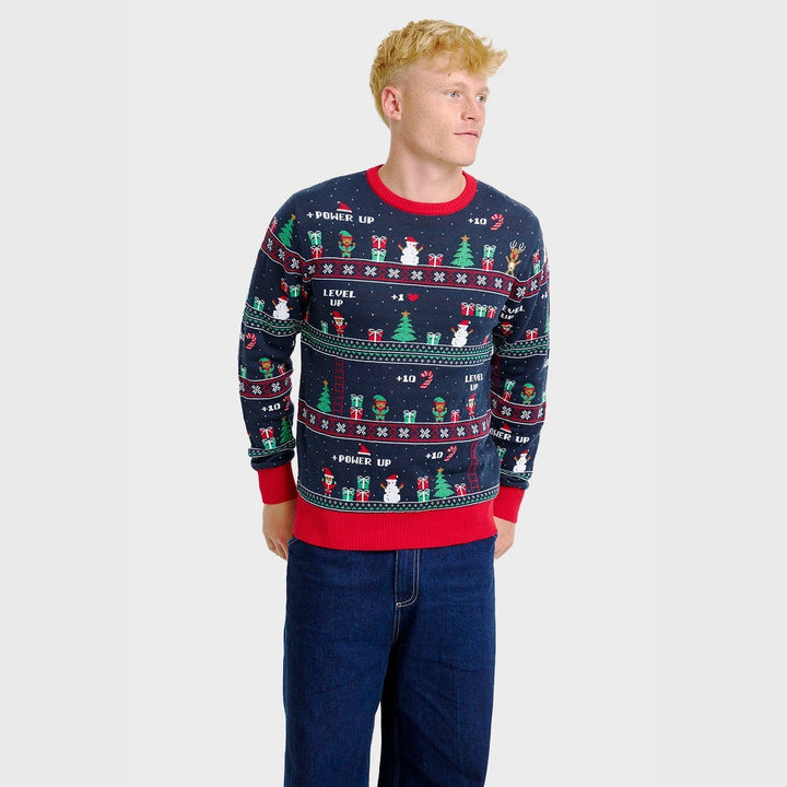 Vintage Gaming Christmas Tröja Herr