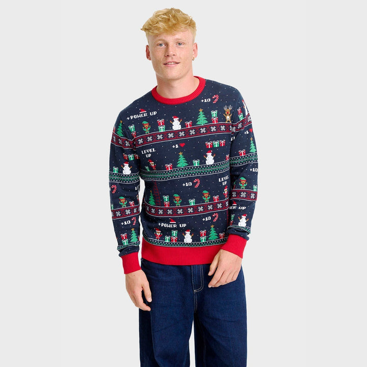 Vintage Gaming Christmas Tröja Herr