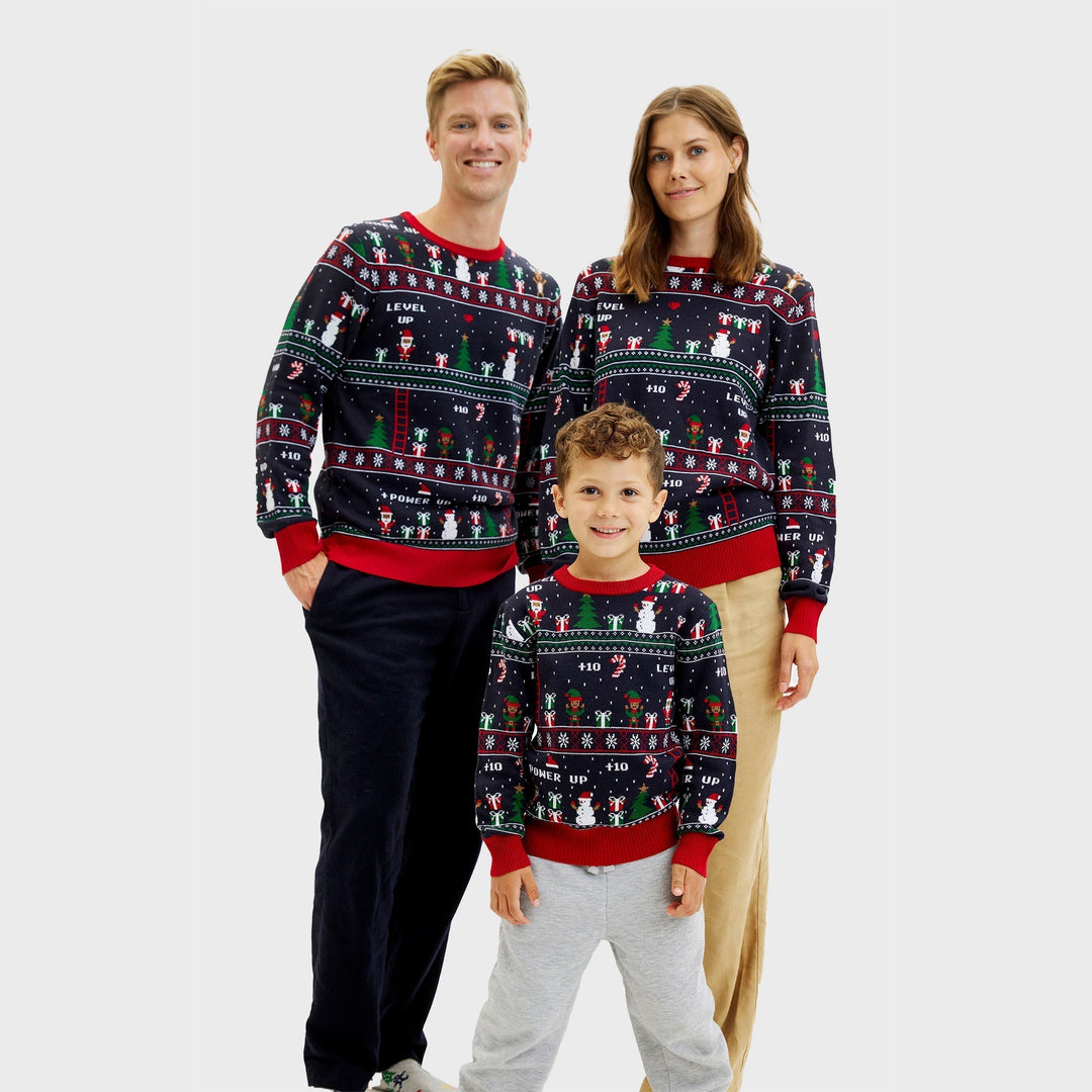 Vintage Gamer Christmas Tröja Herr