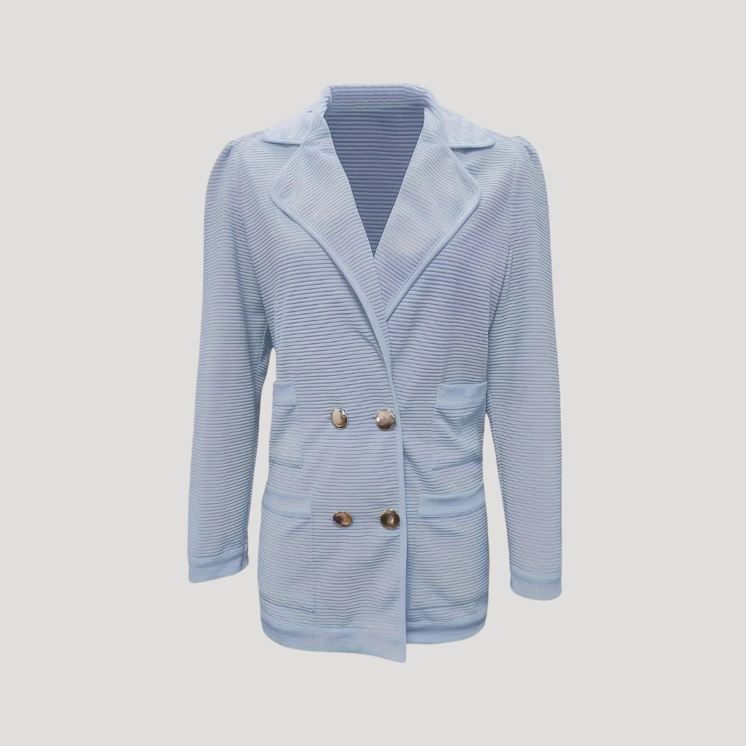 Ribbad Dubbel Blazer Jacka