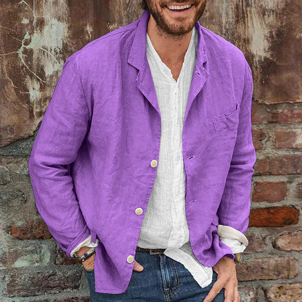 Lätt Bomull Blazer för Herr: Comfort och Stil