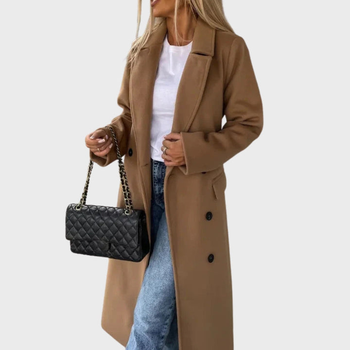 | elegant värmer Longer Double-Breasted vinter Kappa