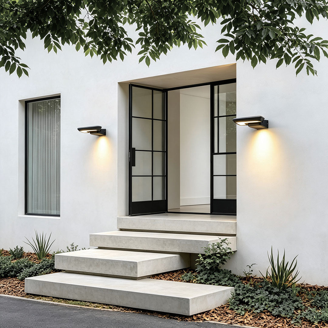 Utomhus Modern Vägglampor Minimalistisk Svart Väggbelysning