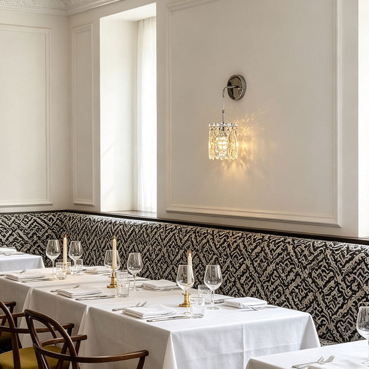 Väggmonterad Pendellampa Modern Lyx Kristall Sänglampa