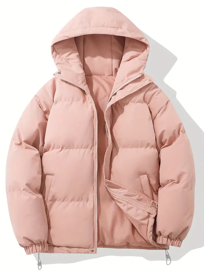 Värm vadderad Jacka Huva Dam