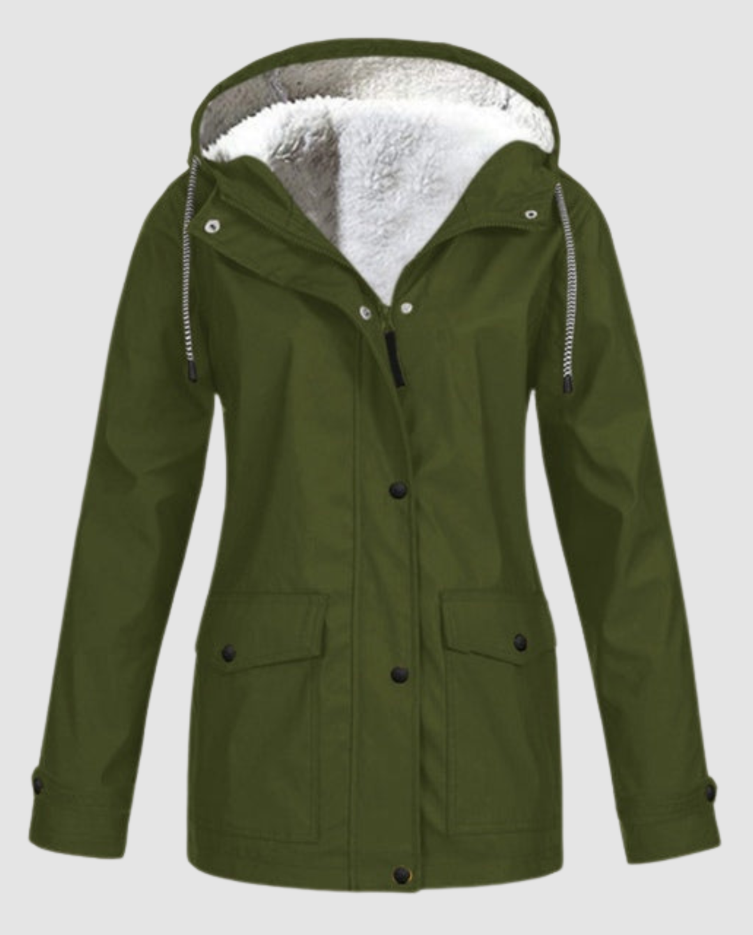 Vattentät Varm Fleece Jacka Dam