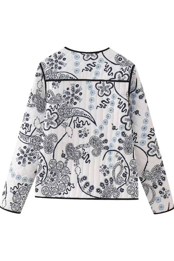 | casual quiltad Bomull Jacka