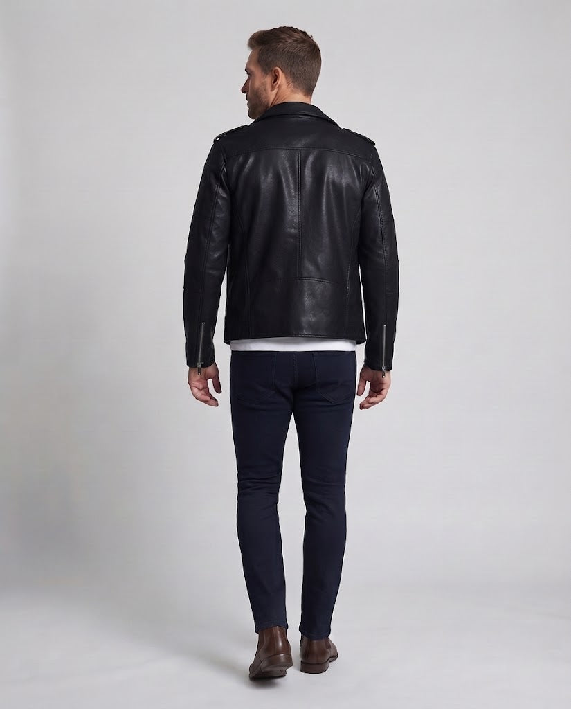 Herr Fashion Biker Jacka