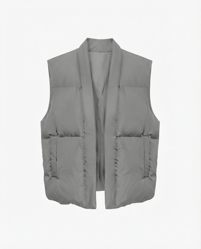 Dam Packable Lätt Quiltad Väst med Ergonomisk Shoulder Passform och Dold Two-Way Dragkedja