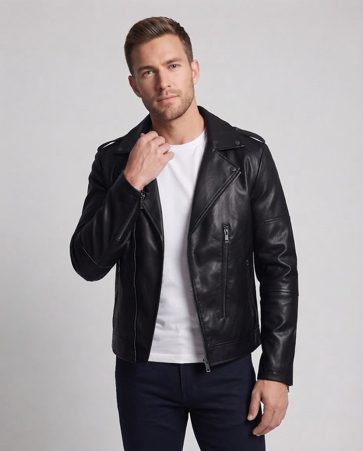 Herr Fashion Biker Jacka