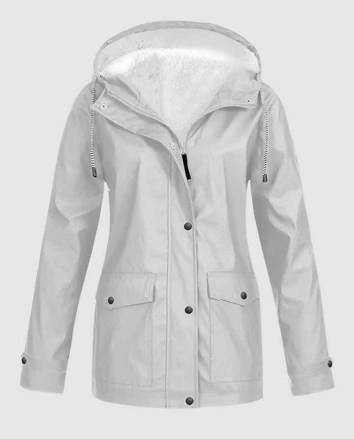 Vattentät Varm Fleece Jacka Dam