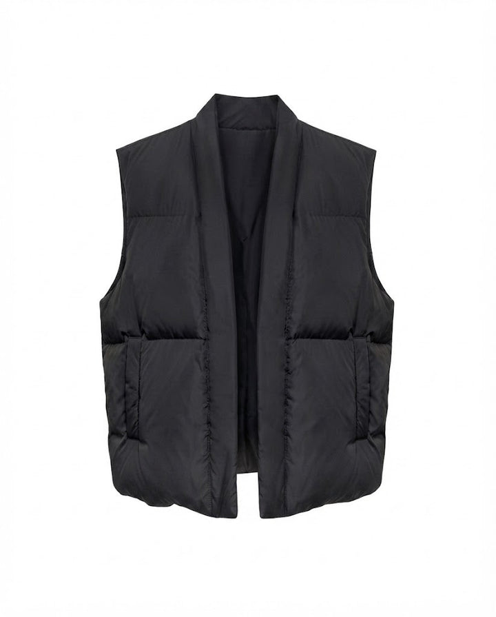 Dam Packable Lätt Quiltad Väst med Ergonomisk Shoulder Passform och Dold Two-Way Dragkedja