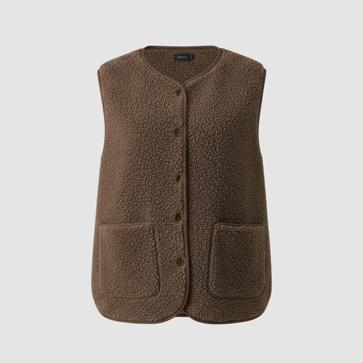 Vinter värm elegant Fleece väst Dam