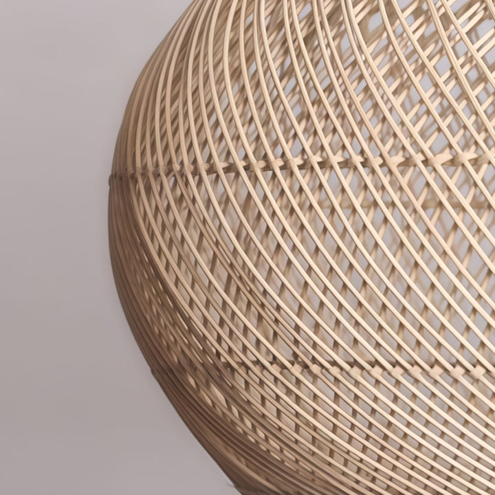 Vävda Ljuskronor Wabi-Sabi Rattan Taklampa