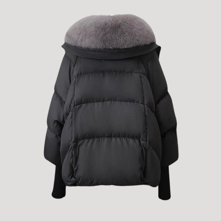 | Dam Snowman Jacka Fusk Päls Krage vinter Kappa