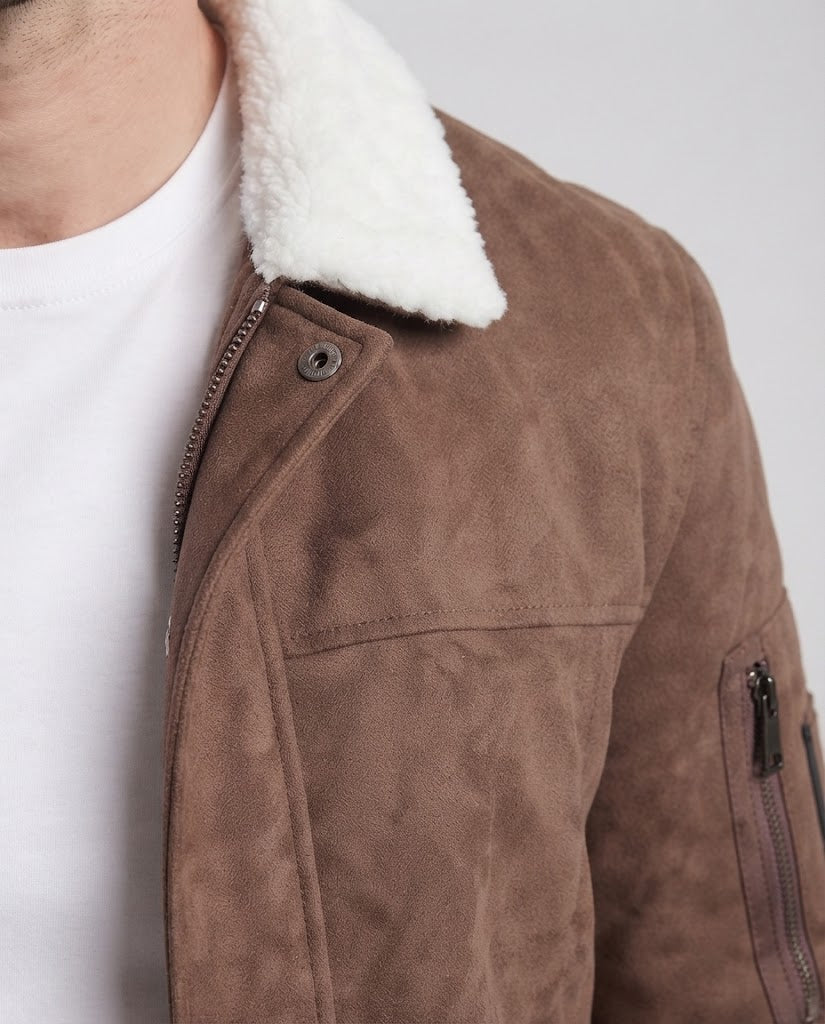 Herr Fleece Fodrad Vindjacka
