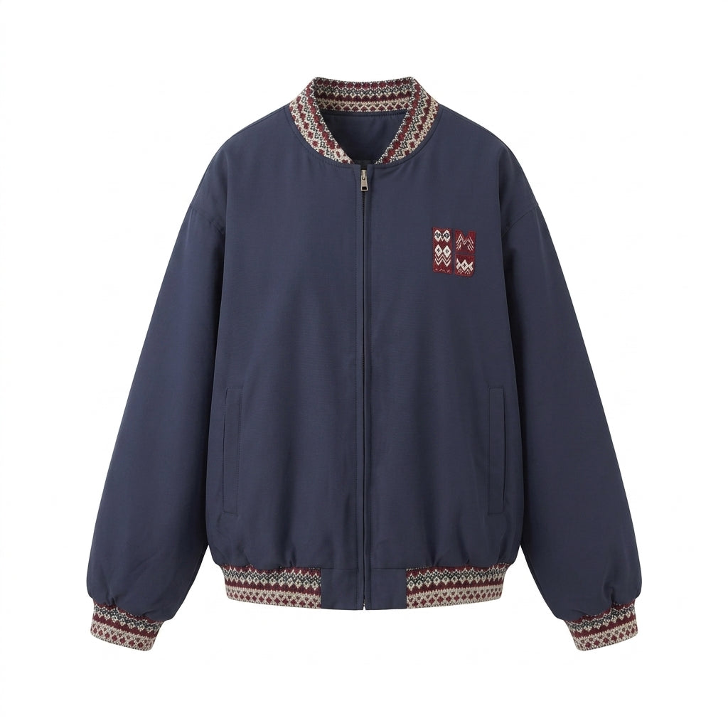 Dam Kort Vadderad Boxig Puffer med Mjuk Microfleece Inner Krage och Dold Dragkedja