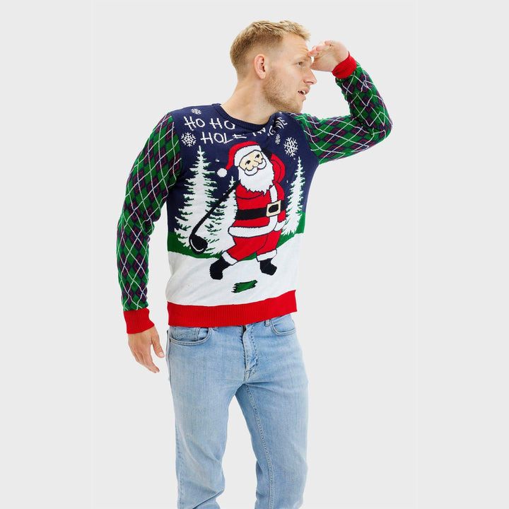 Ho Ho Hole i One Christmas Tröja Herr