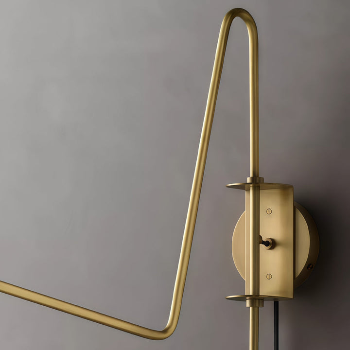 Svängarm Vägglampor Nordisk Minimalistisk Justerbar Belysning