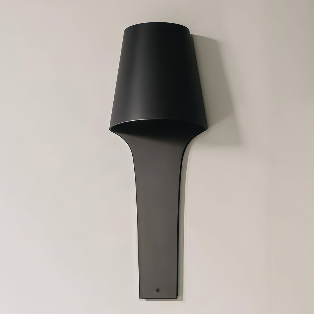 Svart Vägglampa Fransk Minimalistisk Metallbelysning