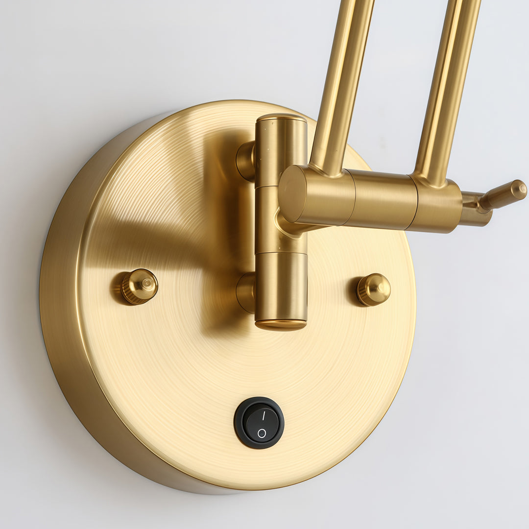 Justerbar Swing Arm Vägglampa Nordisk Minimalistisk LED-lampa