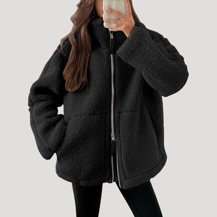 | Dam Fleece Teddy Zip-Up Fluffy vinterjacka