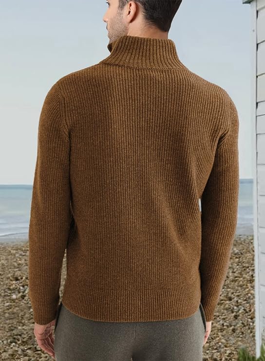 Stilren Dragkedja Tröja för Herr (italian Design)