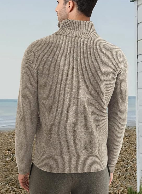 Stilren Dragkedja Tröja för Herr (italian Design)