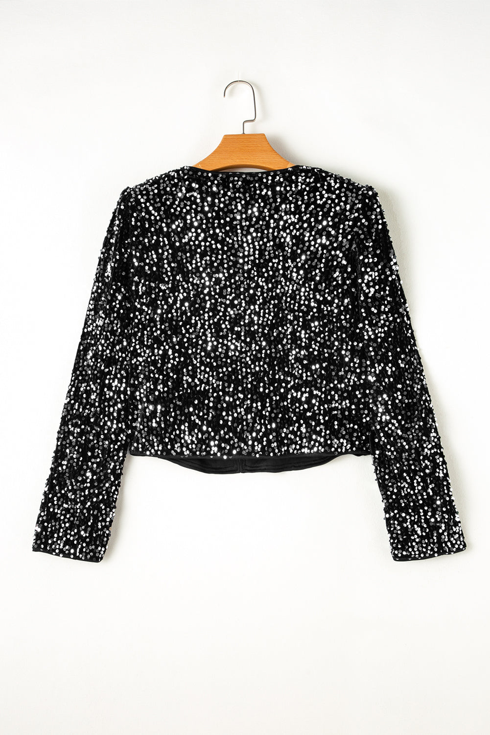 | Jacka Med Sequins Och Open Front